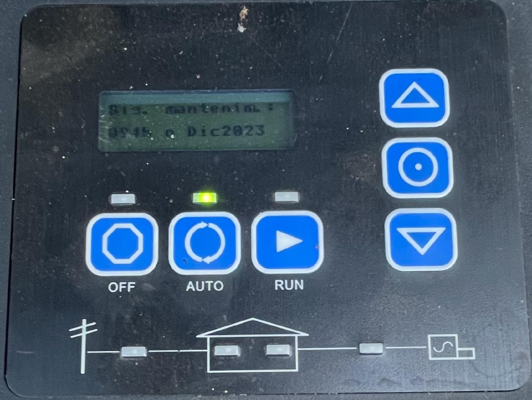 Botones del controlador del generador